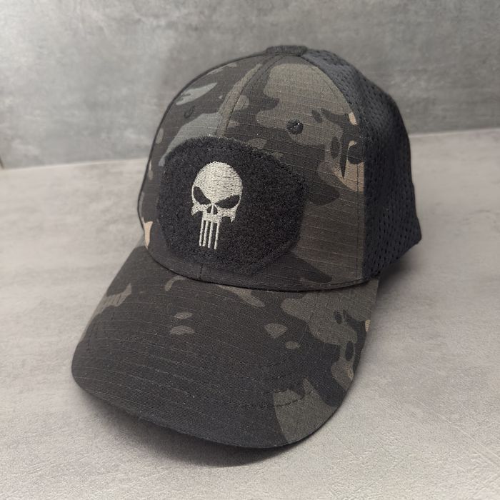Czapka Punisher camo – taktyczna czarna, nowa