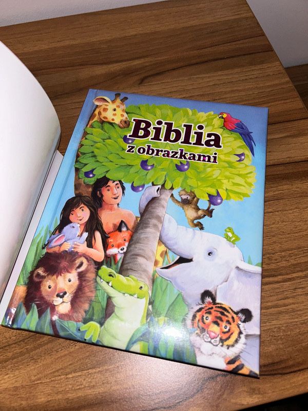 Biblia z obrazkami prezent komunia święta dla dzieci biblia