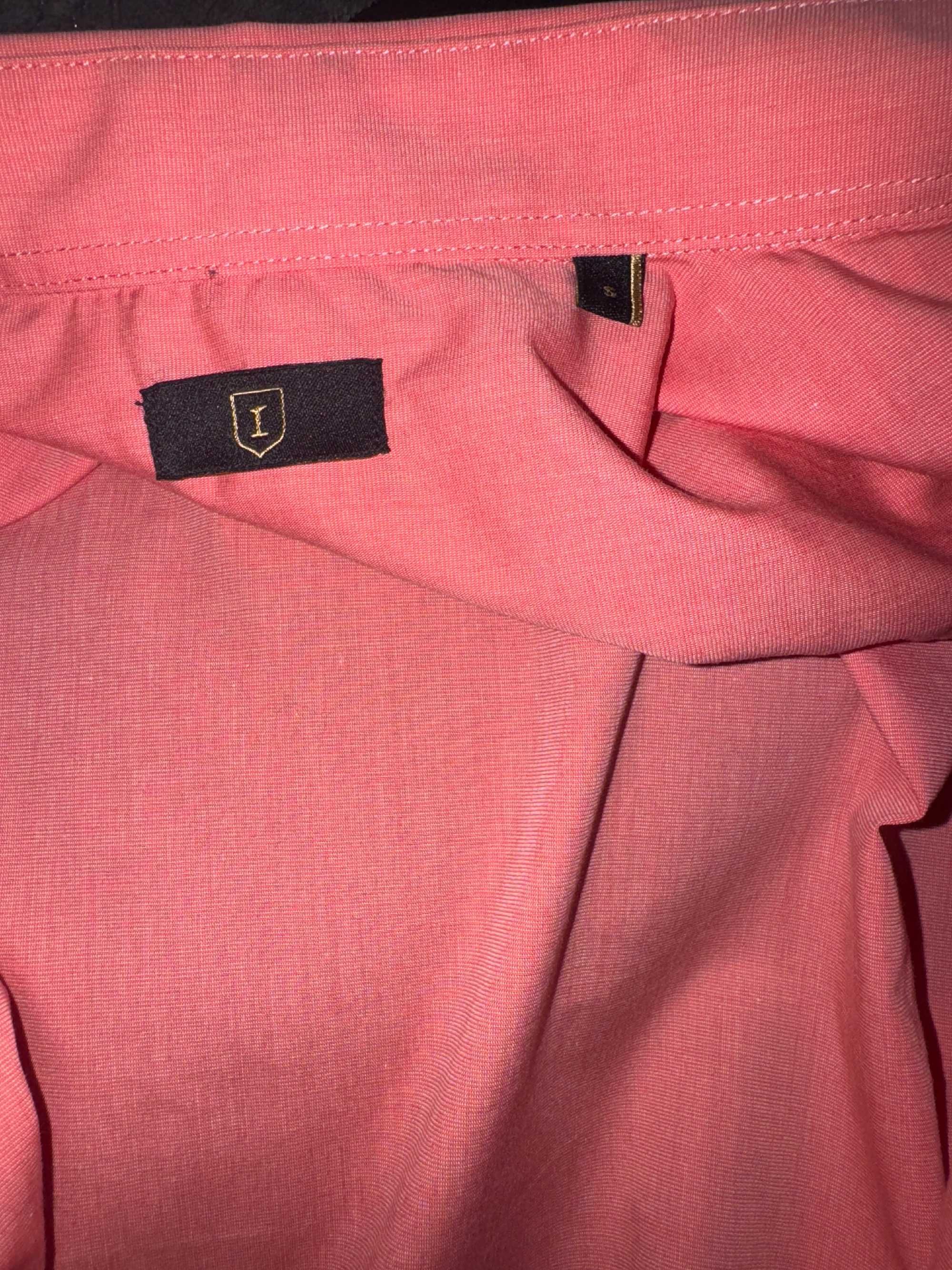 Camisa Suits Rosa Slim Fit (S)