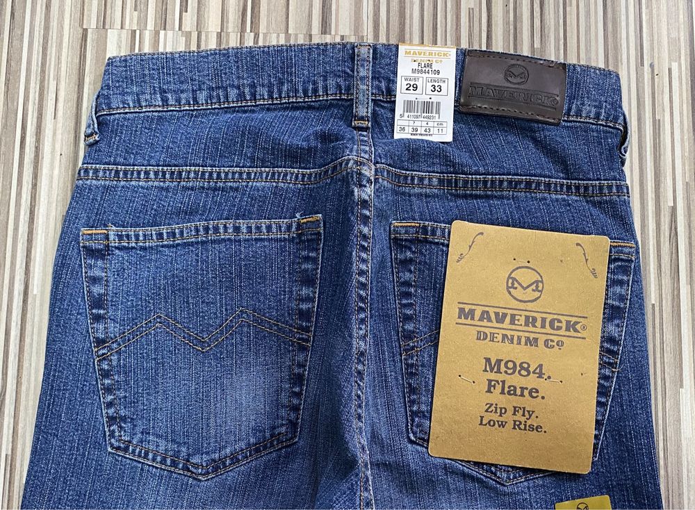 Spodnie damskie jeans 29/33 pas 72 cm komplet 2 pary Lee dzwony nowe