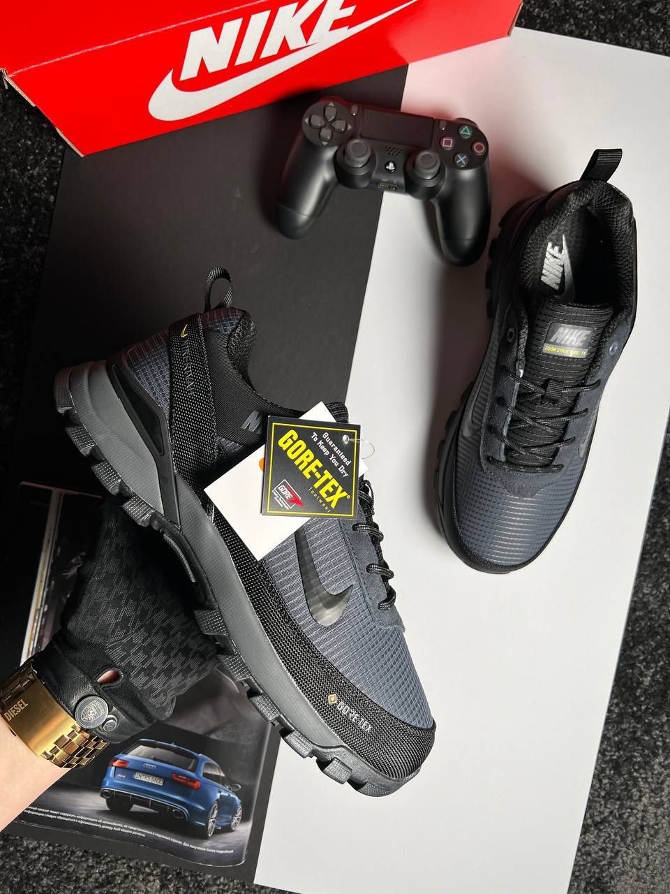 Чоловічі Зимові кросівки Nike Rivah Gore-Tex Termo Сірі