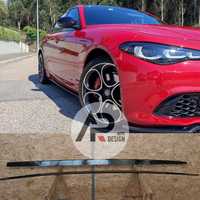 Alfa Romeo Giulia Veloce Sprint Super Ti Laminas Laterais Preto brilho