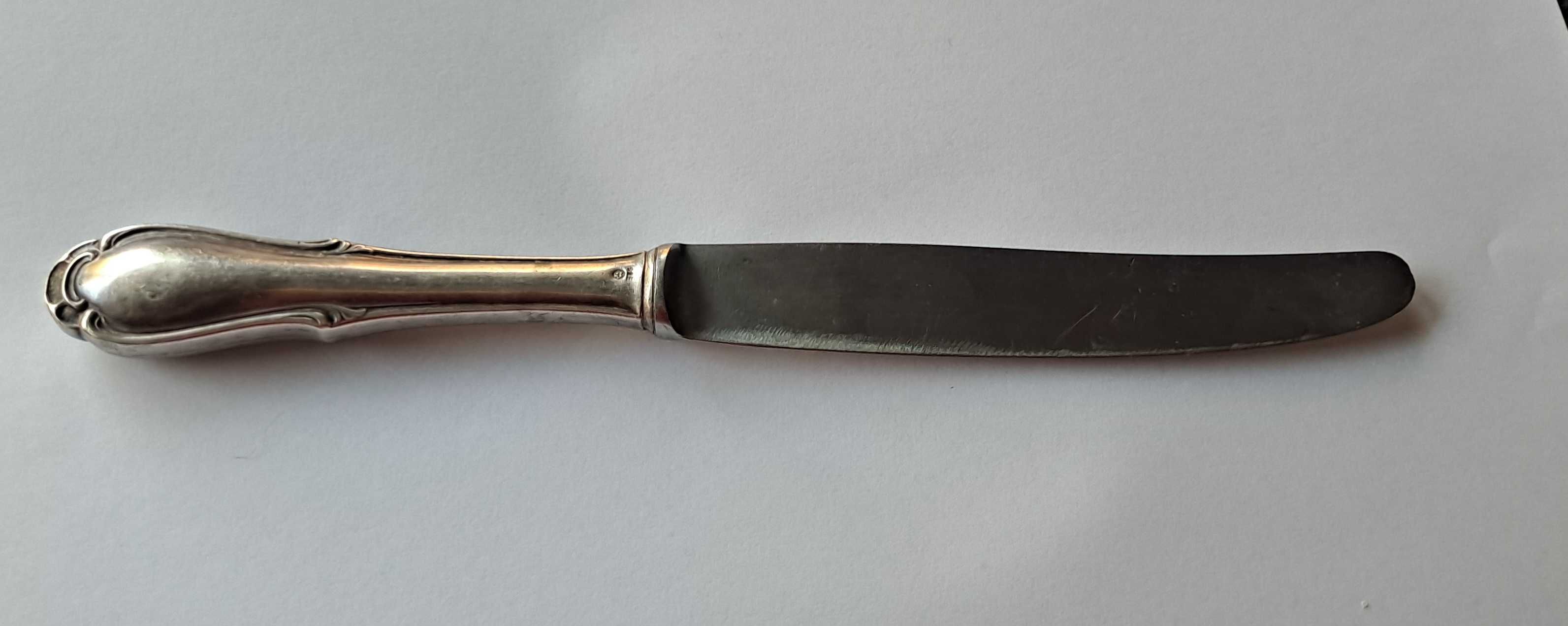 Nóż srebrny Rostfrei Solingen  p.925 ,  78.18g.