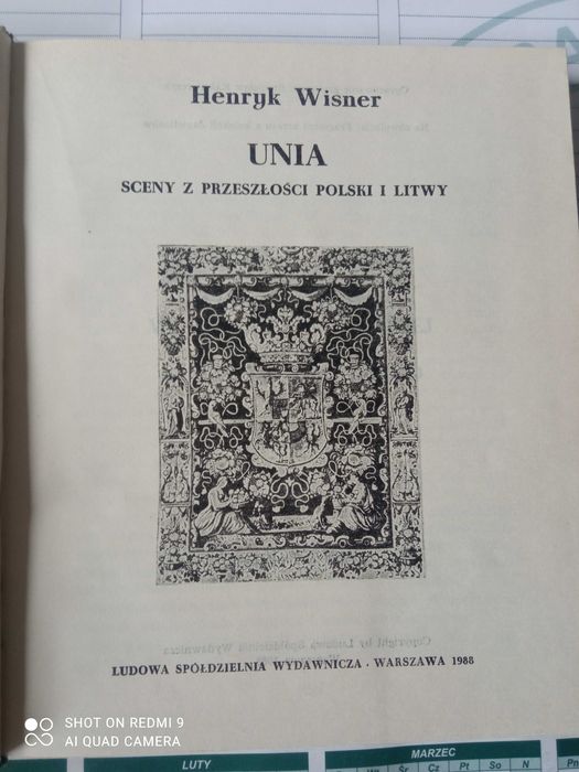 Henryk Wisner Unia sceny z przeszłości Polski i Litwy