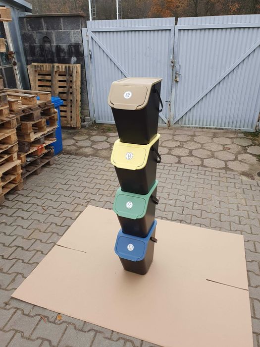 Pojemnik do segregacji ZESTAW 4 szt Practic EKO BINI