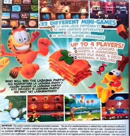 Nowa Gra NINTENDO SWITCH ( Kod do gry)  Garfield Lasagna Party