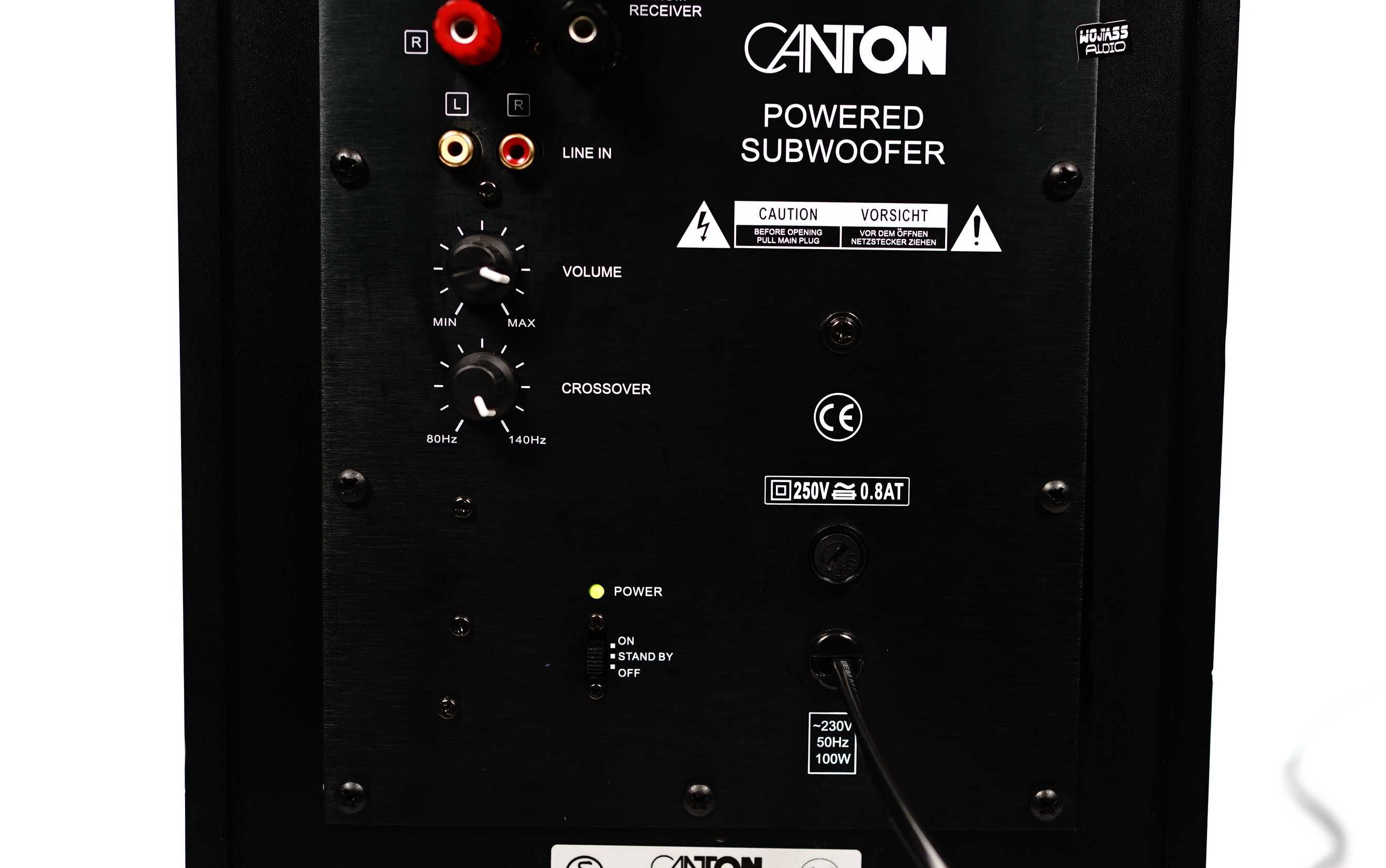Subwoofer AKTYWNY Canton AS10 *Auto ON/OFF* Crossover * 100W