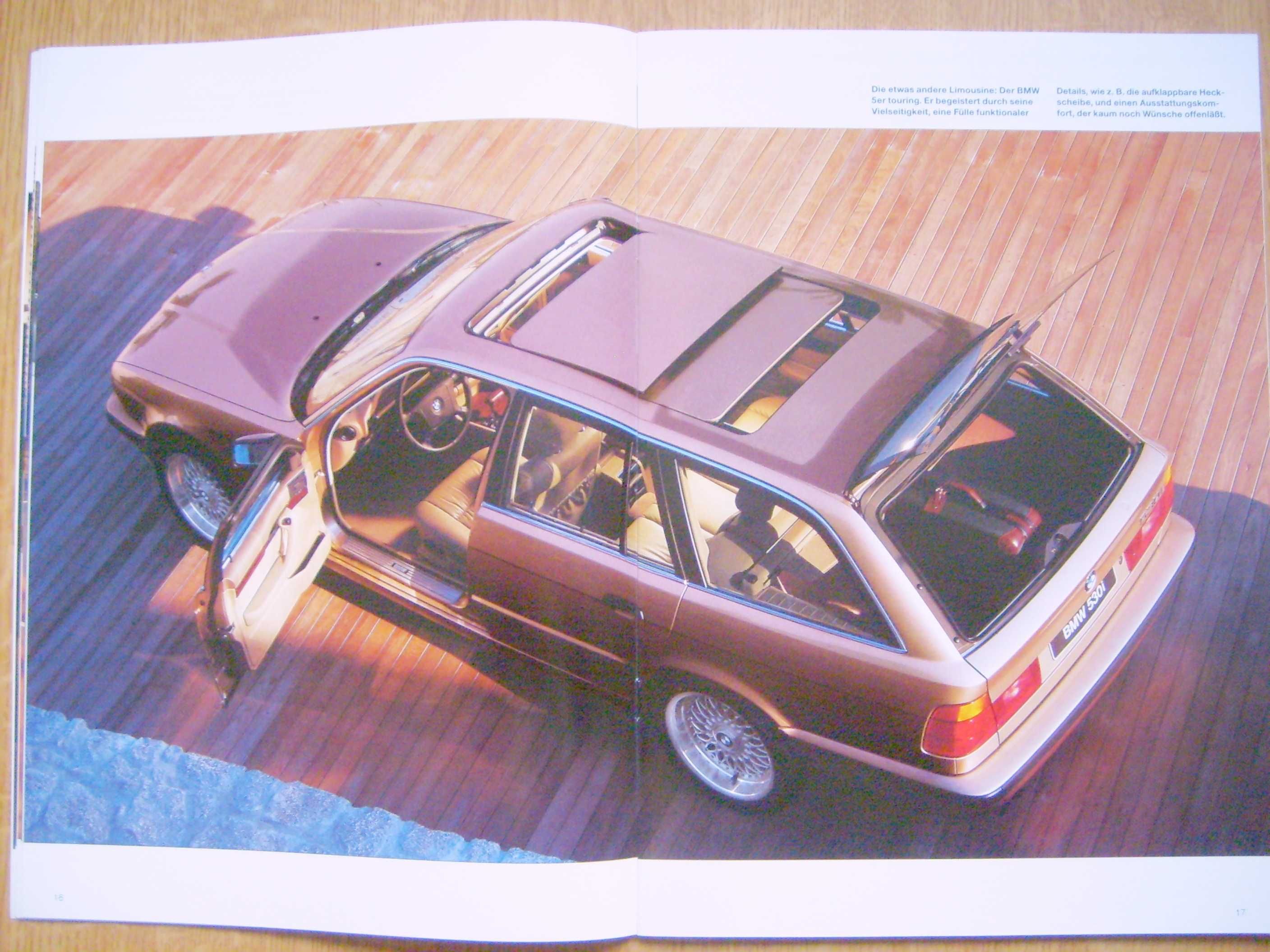 BMW 5 E34 1995 Limousine & Touring / prospekt 44 str. IDEAŁ *Wyprzedaż