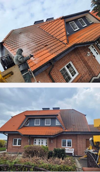 Mycie kostki brukowej elewacji dachów malowanie impregnac czyszczenie