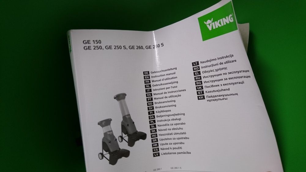 Biotrituradora Viking Stihl GE250 Astilhar Ramos florestais Adubo