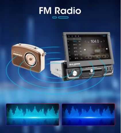 Android 11 uniwersalne radio samochodowe 1 Din 7 IPS chowany ekran