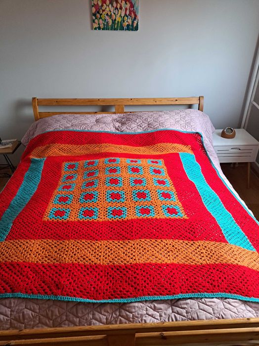 Narzuta na łóżko,kanapę,fotel ręcznej roboty