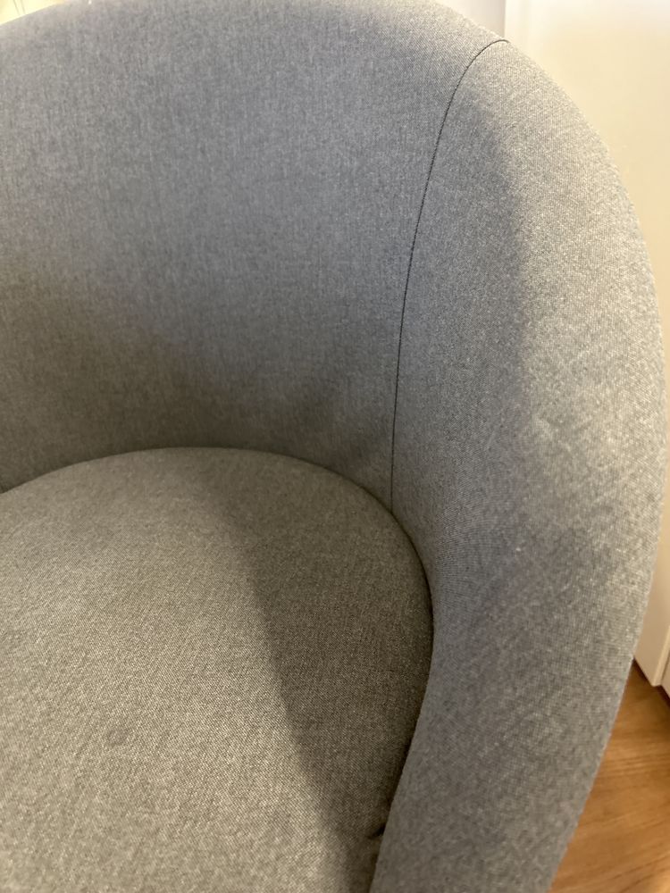 Fotel krzesło Ikea Skruvsta szary