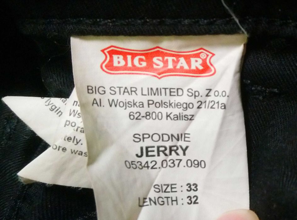 Spodnie męskie jeans Big Star rozmiar 32 33