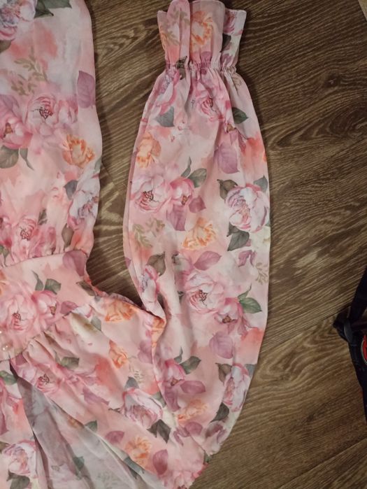 Шифонове плаття рожеве S-M