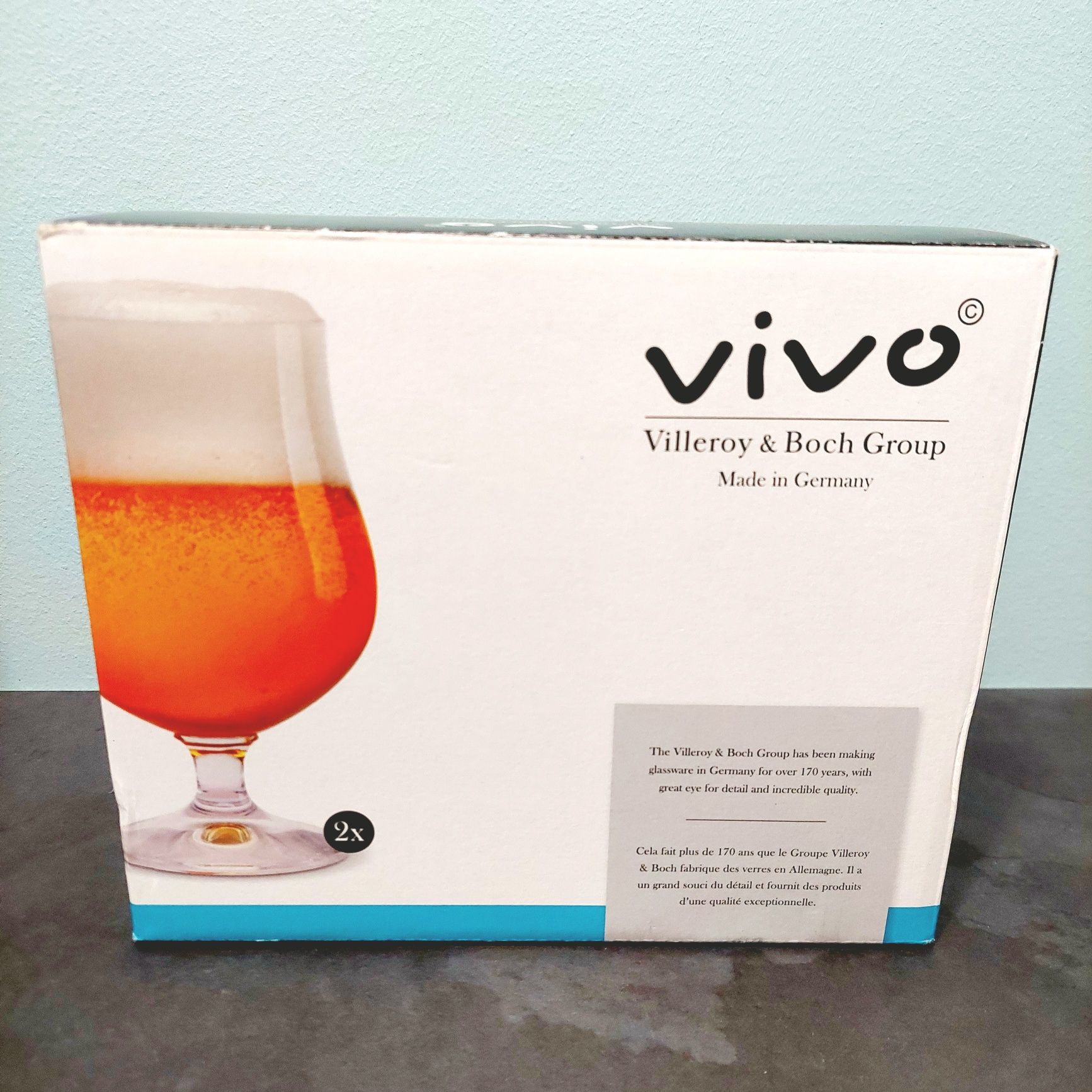 VIVO 2 pokale do piwa nowe w oryginalnym pudełku kufle