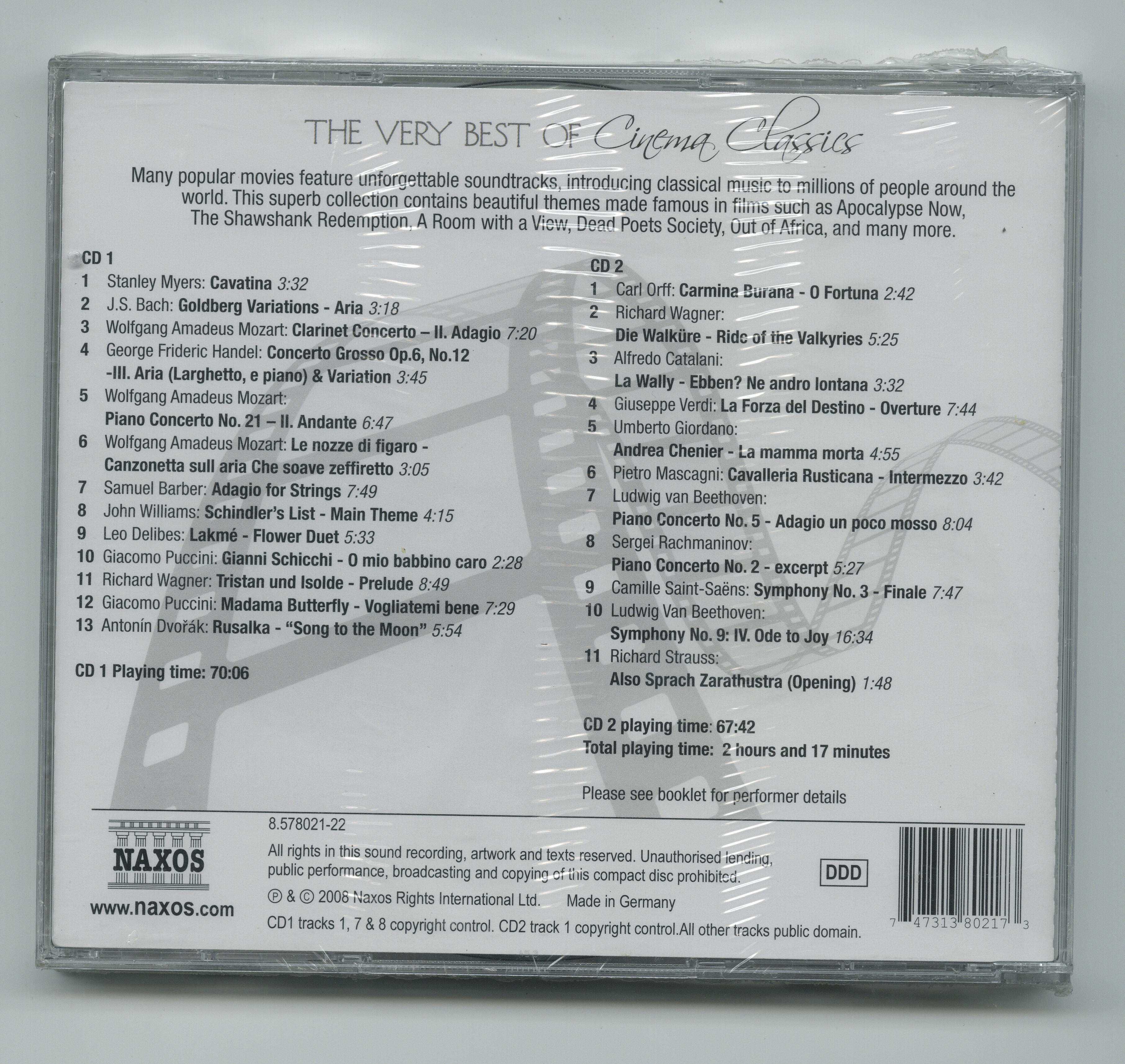 3 CD's - Bandas sonoras