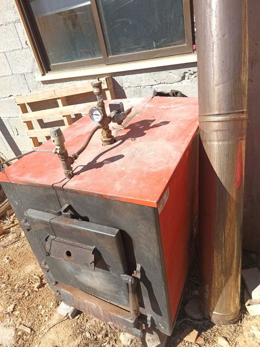 Caldeira a lenha 35kw, com chaminé
