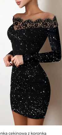 Sukienka mała czarna S 36