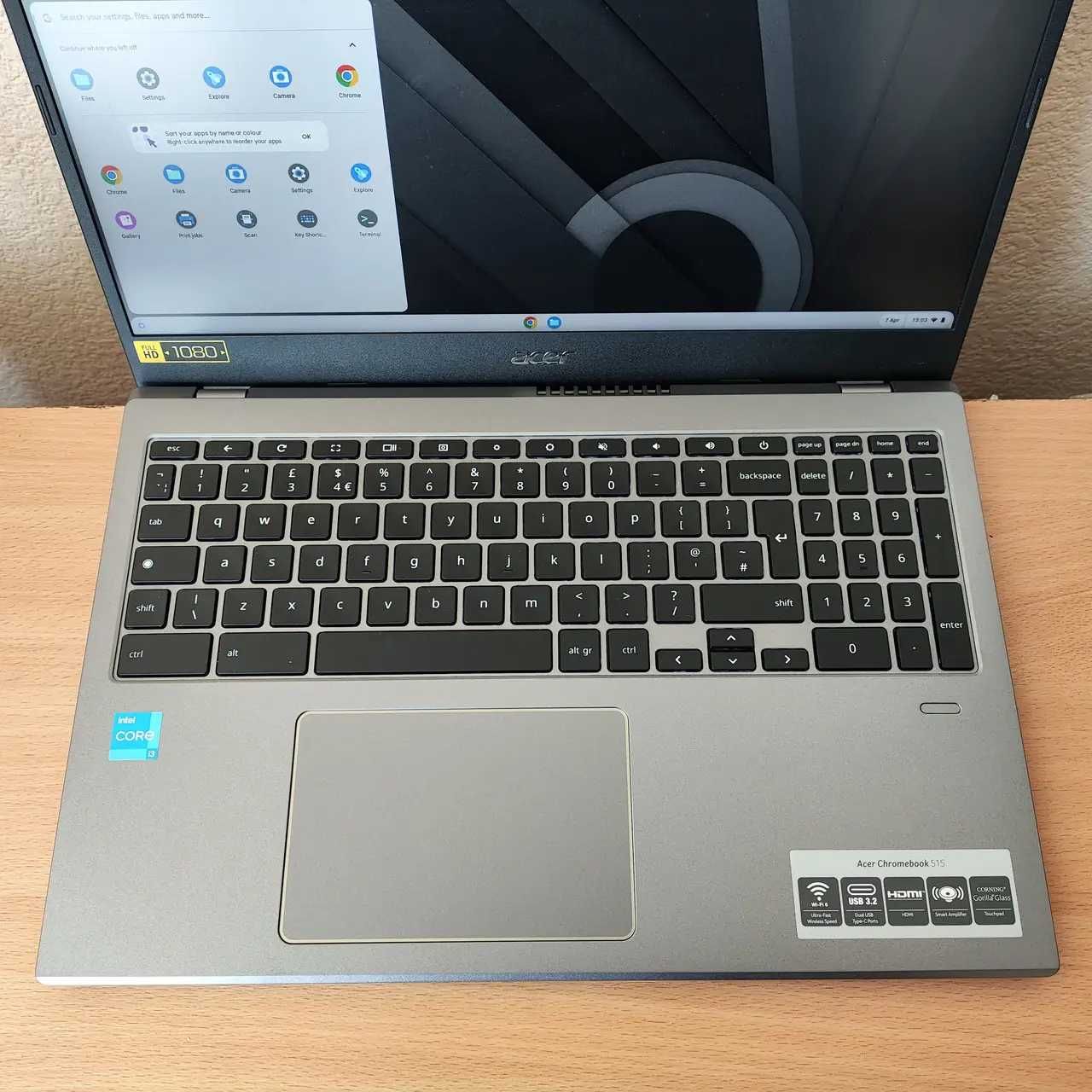 Хромбук Acer Chromebook 515 15.6"FHD/IPS i3-1154G4/8 LPDDR4x/128Gb SSD