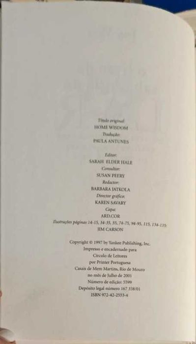 O Livro da sabedoria do Lar, John Vara, Círculo de Leitores , 2001