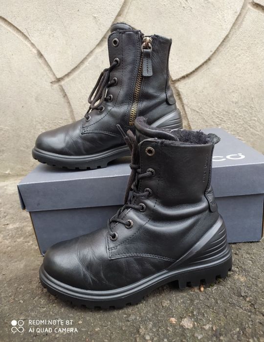 Ecco 30 чоботи на дівчинку зимові сапоги теплі ботинки взуття ессо