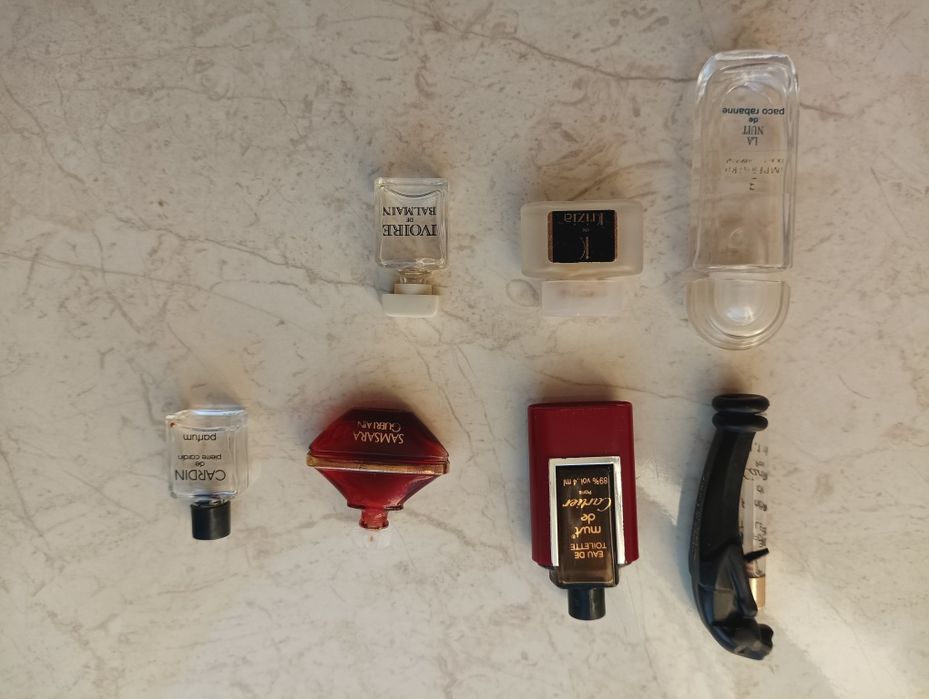 Вінтажні флакони з під брендових духів  мініатюри