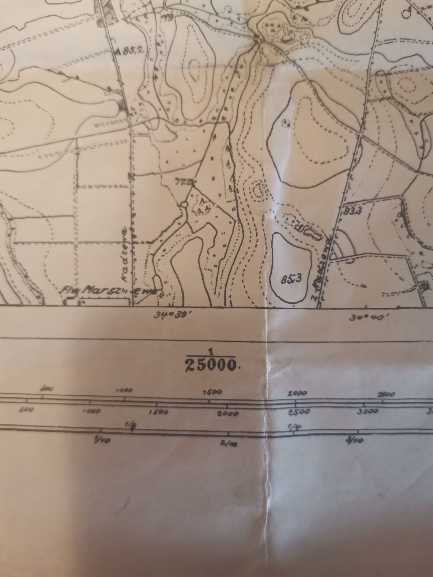 Mapa wojskowa Stara Śrem