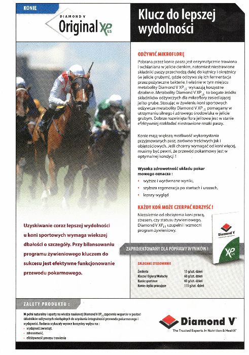Drożdże paszowe dla koni Diamond metabolity drożdży 6kg
