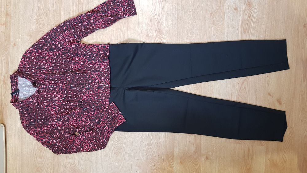 Комплект: модная рубашка сорочка блуза блузка и штани брюки штаны Zara