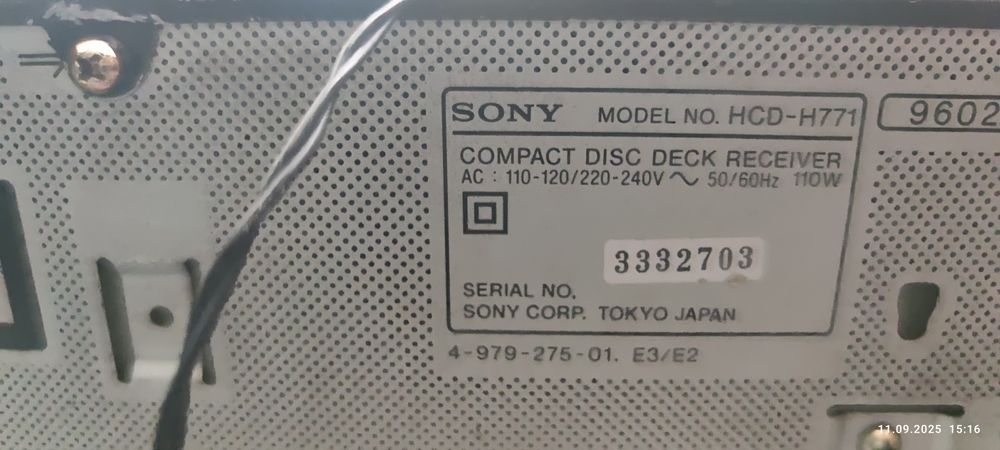 Музичний центр Sony HCD-H771 бу