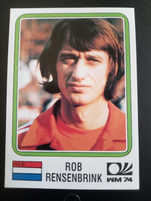 Cromo Panini World Cup Story de Rob Rensenbrink no Mundial 74