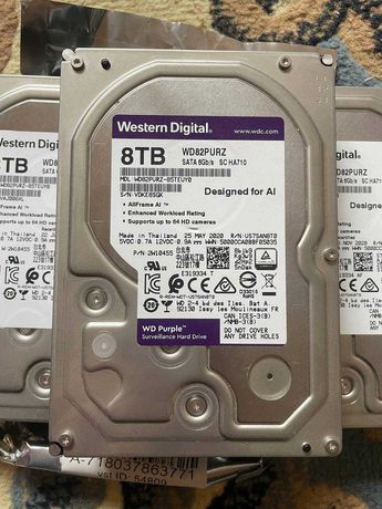 Жорсткий диск 8TB Western Digital Purple WD82PURZ 3.5"