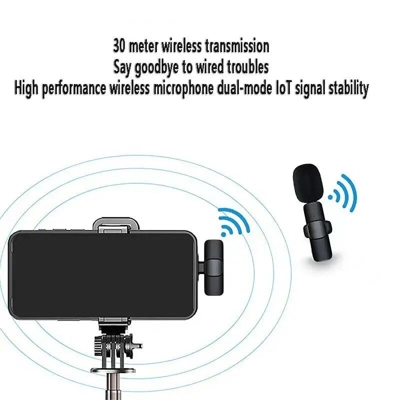 Профессиональный беспроводной петличный микрофон K1 (for Type-C)