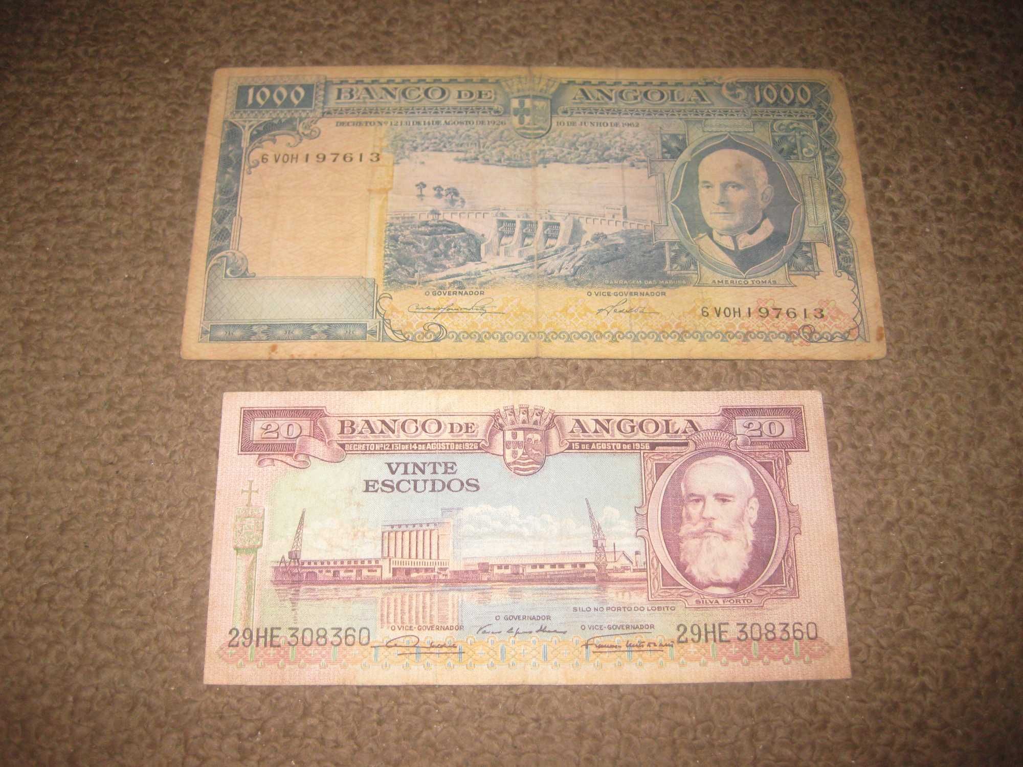 Set de 2 Notas de Angola