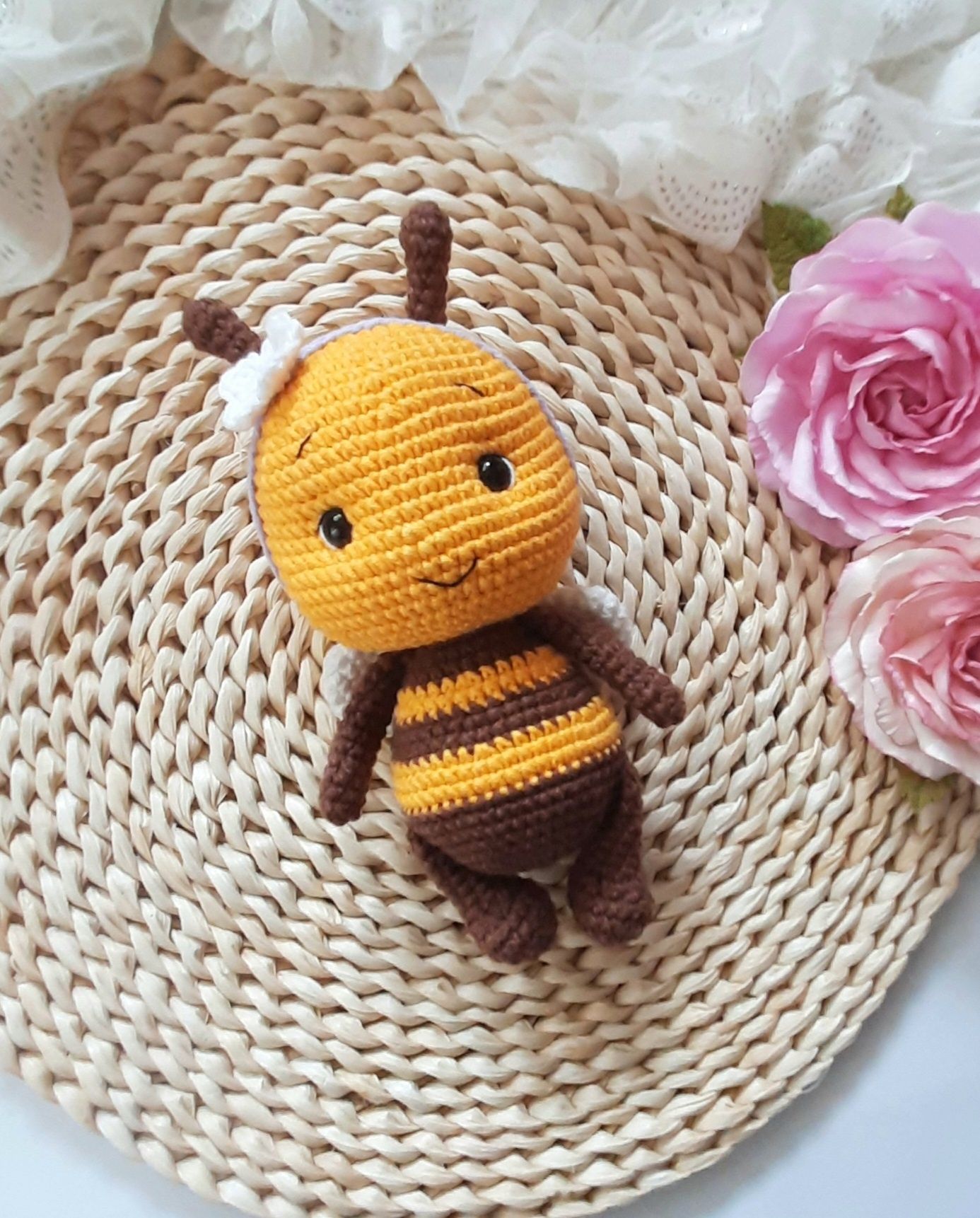 Бджілка, набір для новонароджених, в'язана бджола
