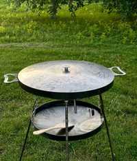 Сковорода із диска 60 і 50 см для пікніка BBQ природи садж мангал
