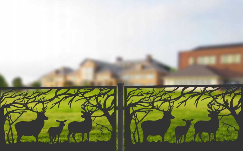 Ogrodzenie brama panel przęsło panelowe wycinane laserowo ozdobne CNC