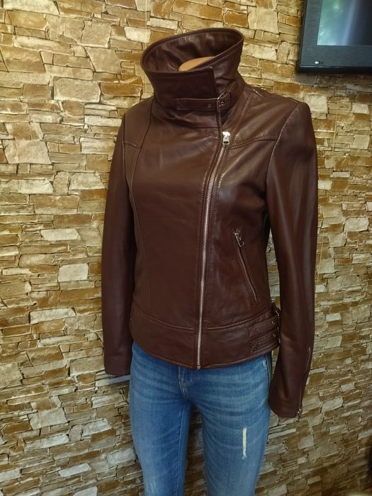 Нова!Шкіряна куртка косуха,авіатор,шкіряна курточка,косуха,Mango,44р