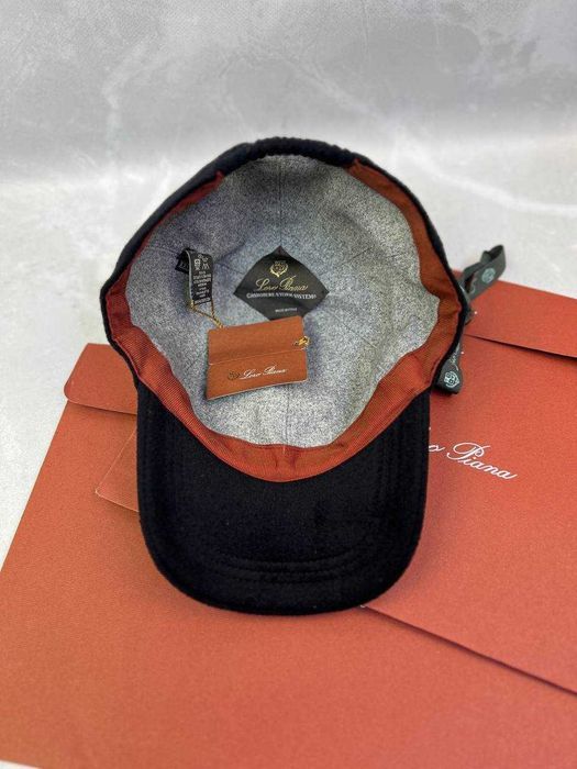 Теплая кепка Loro Piana мужская кепка Лоро Пиана синяя кепка gu559