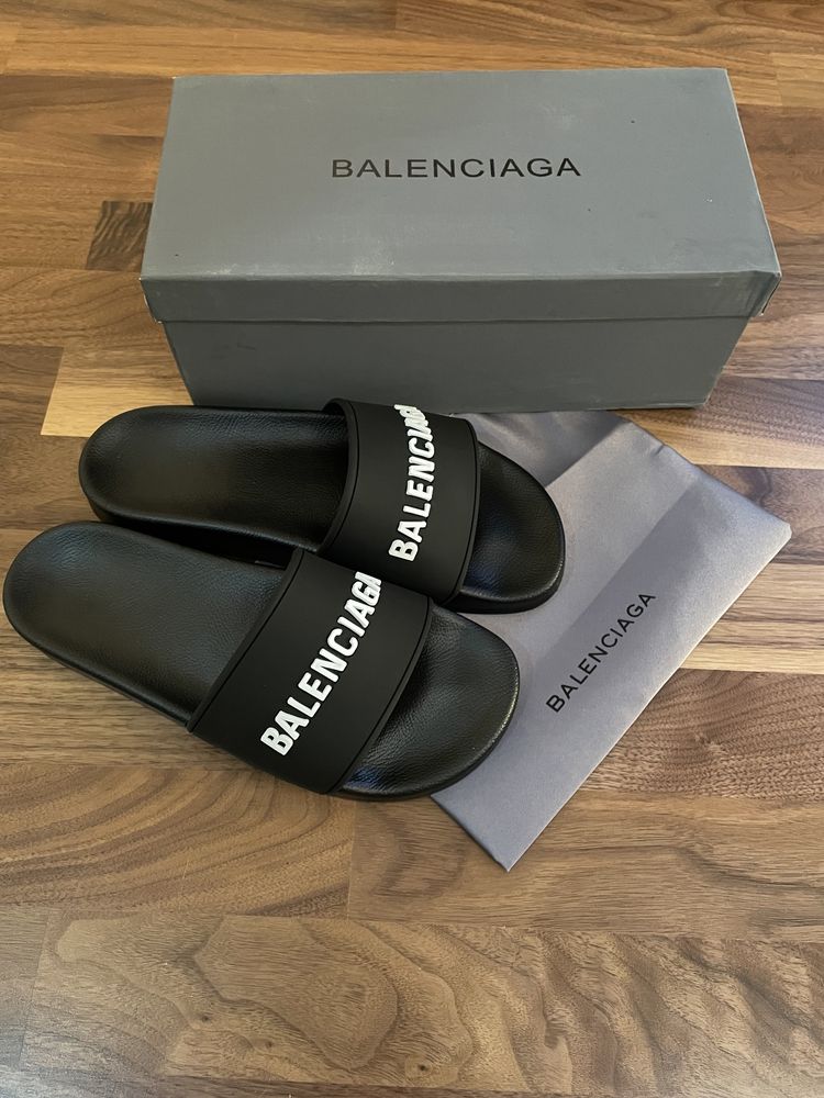 Мужские шлёпки balenciaga шлёпанцы тапочки брендовая обувь