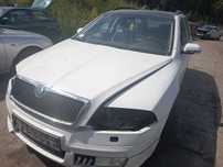 Skoda Octavia II 2 klapa tylna biała spoiler kombi FV dostawa