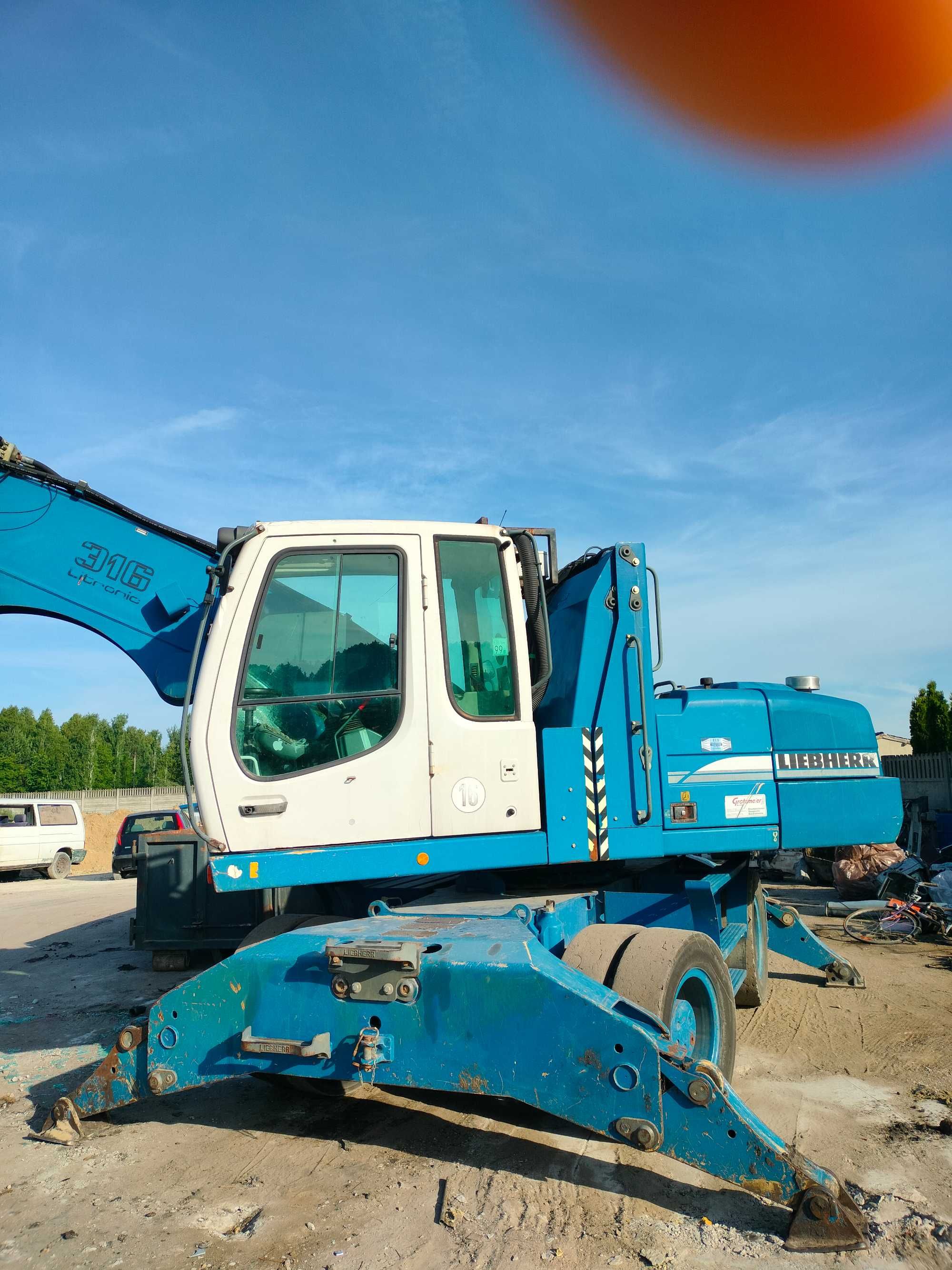 Liebherr A316 litronic 2004 przeładunkowa chwytak
