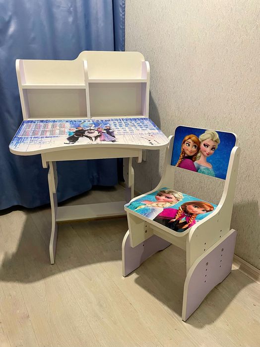 Парта та стілець Холодне серце / Парта дитяча / Парта до 10 років