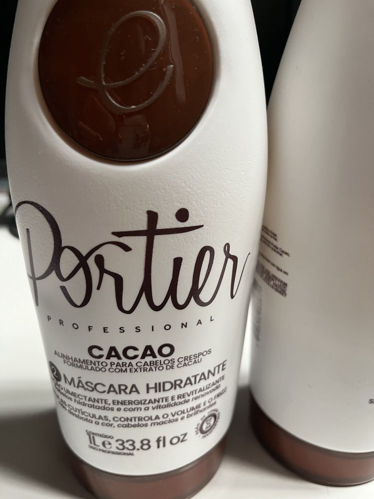 1 litro de alisamento portier cacao