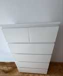 Komoda IKEA Malm 6 szuflad biala