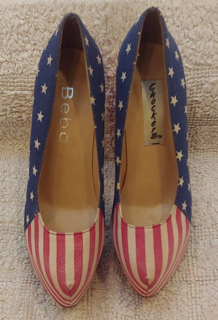 Женские туфли Американский флаг