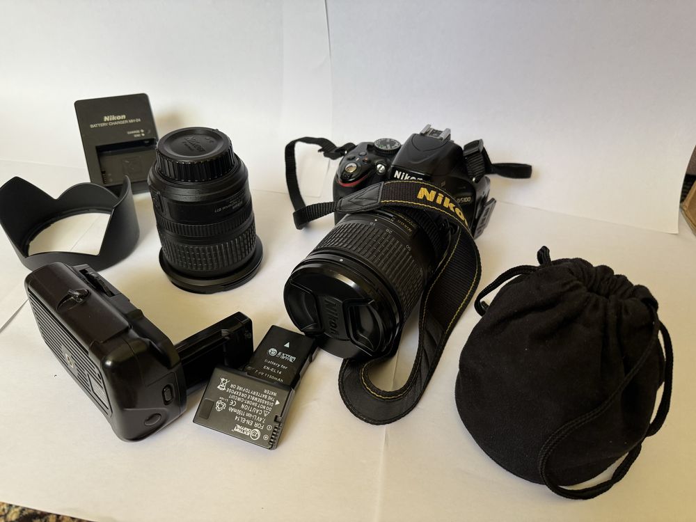 Nikon d5100 + 3 обьектива + 32 Гб + сумка