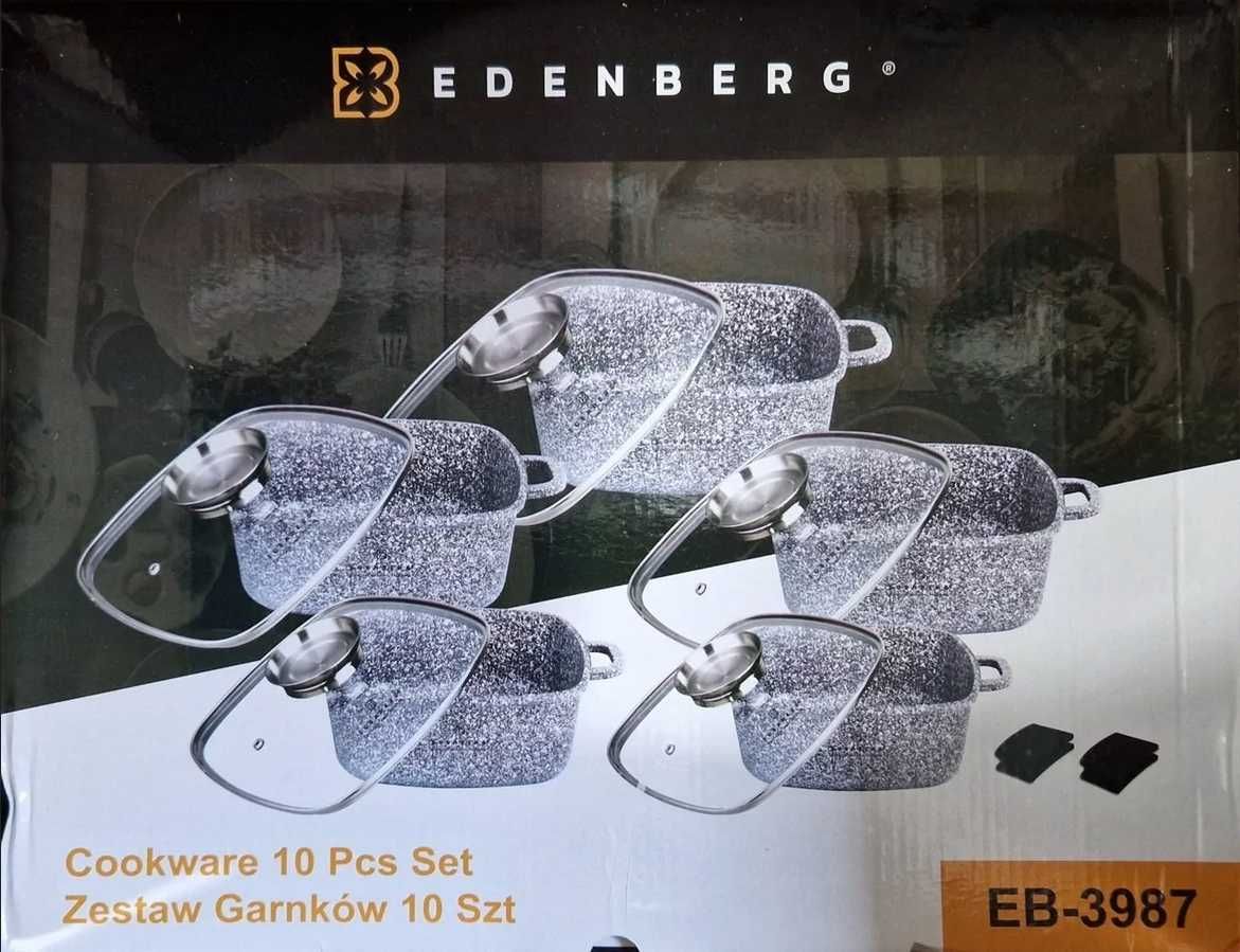 Набор квадратных гранитных кастрюль Edenberg EB-3987