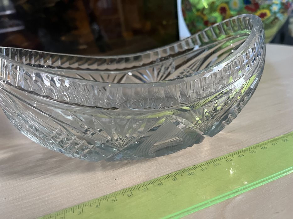 Misa kryształ gondola żardiniera patera PRL wazon ew zamiana akwarium